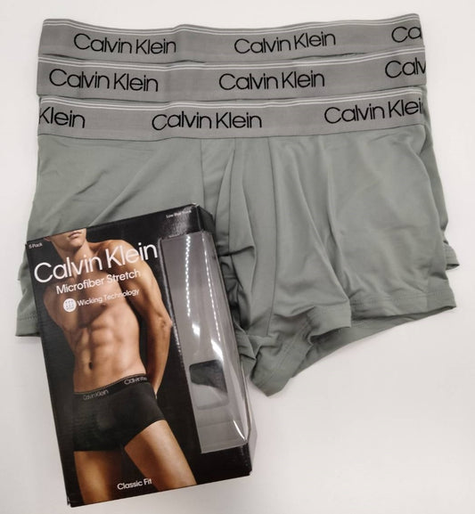 Calvin Klein(カルバンクライン) ローライズボクサーパンツ Grey 3枚セット メンズボクサーパンツ 男性下着 NB3375