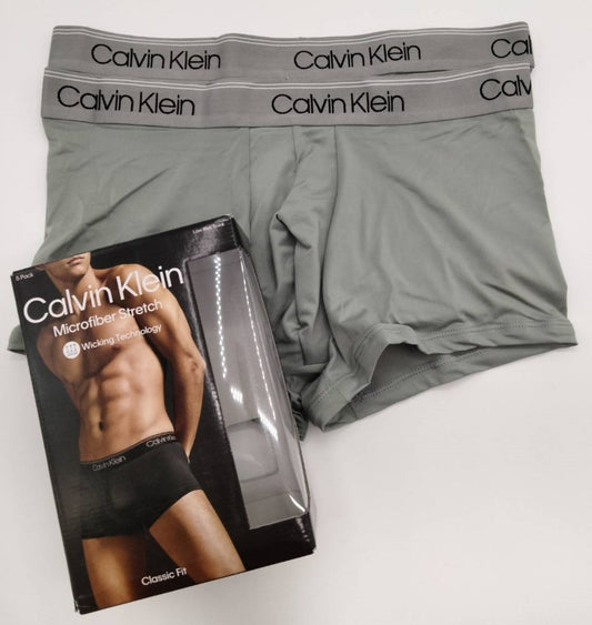 Calvin Klein(カルバンクライン) ローライズボクサーパンツ Grey 2枚セット メンズボクサーパンツ 男性下着 NB3375