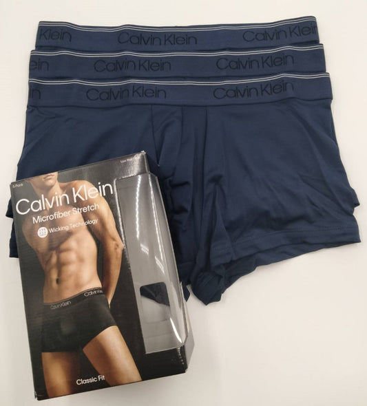 Calvin Klein(カルバンクライン) ローライズボクサーパンツ Navy 3枚セット メンズボクサーパンツ 男性下着 NB3375