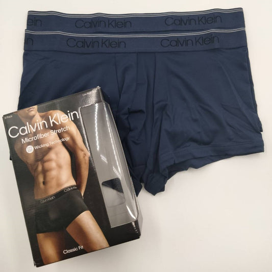 Calvin Klein(カルバンクライン) ローライズボクサーパンツ Navy 2枚セット メンズボクサーパンツ 男性下着 NB3375