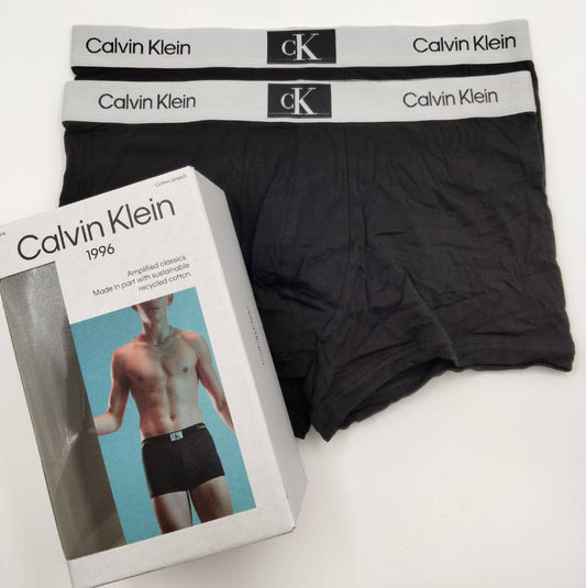 Calvin Klein1996(カルバンクライン)  ボクサーパンツ Silver Mサイズ 2枚組 メンズボクサーパンツ 男性下着 NB3582