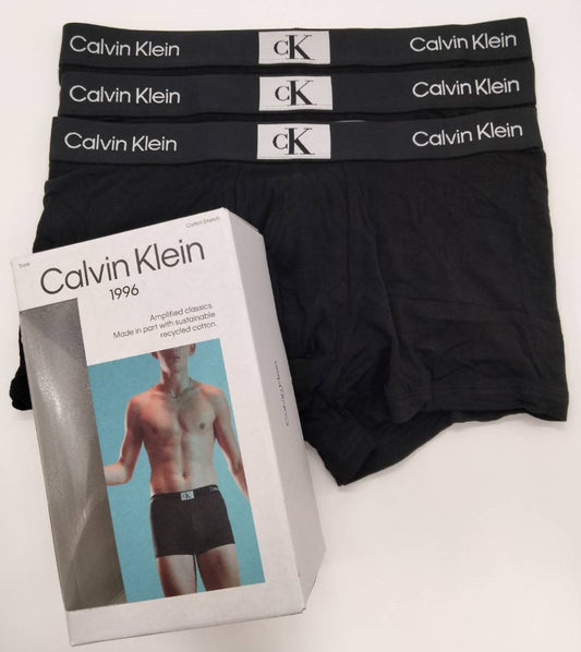 Calvin Klein1996(カルバンクライン)  ボクサーパンツ Black Mサイズ 3枚組 メンズボクサーパンツ 男性下着 NB3582