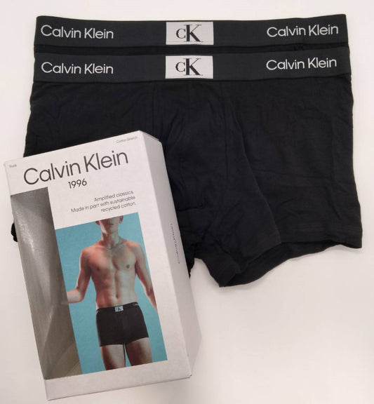 Calvin Klein1996(カルバンクライン)  ボクサーパンツ Black Mサイズ 2枚組 メンズボクサーパンツ 男性下着 NB3582