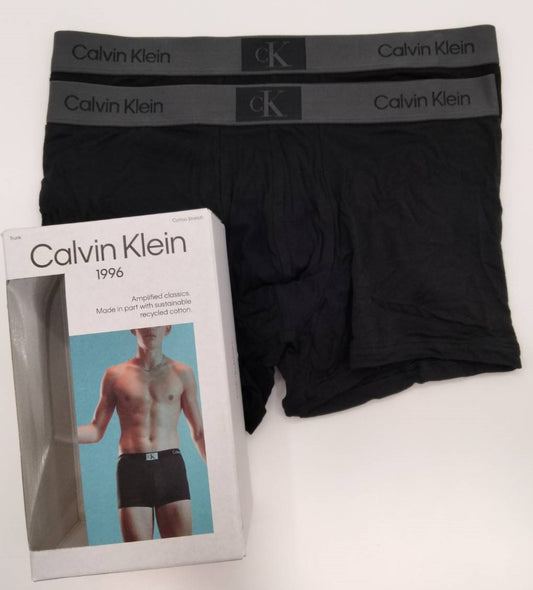 Calvin Klein1996(カルバンクライン)  ボクサーパンツ 黒 Mサイズ 2枚組 メンズボクサーパンツ 男性下着 NB3582