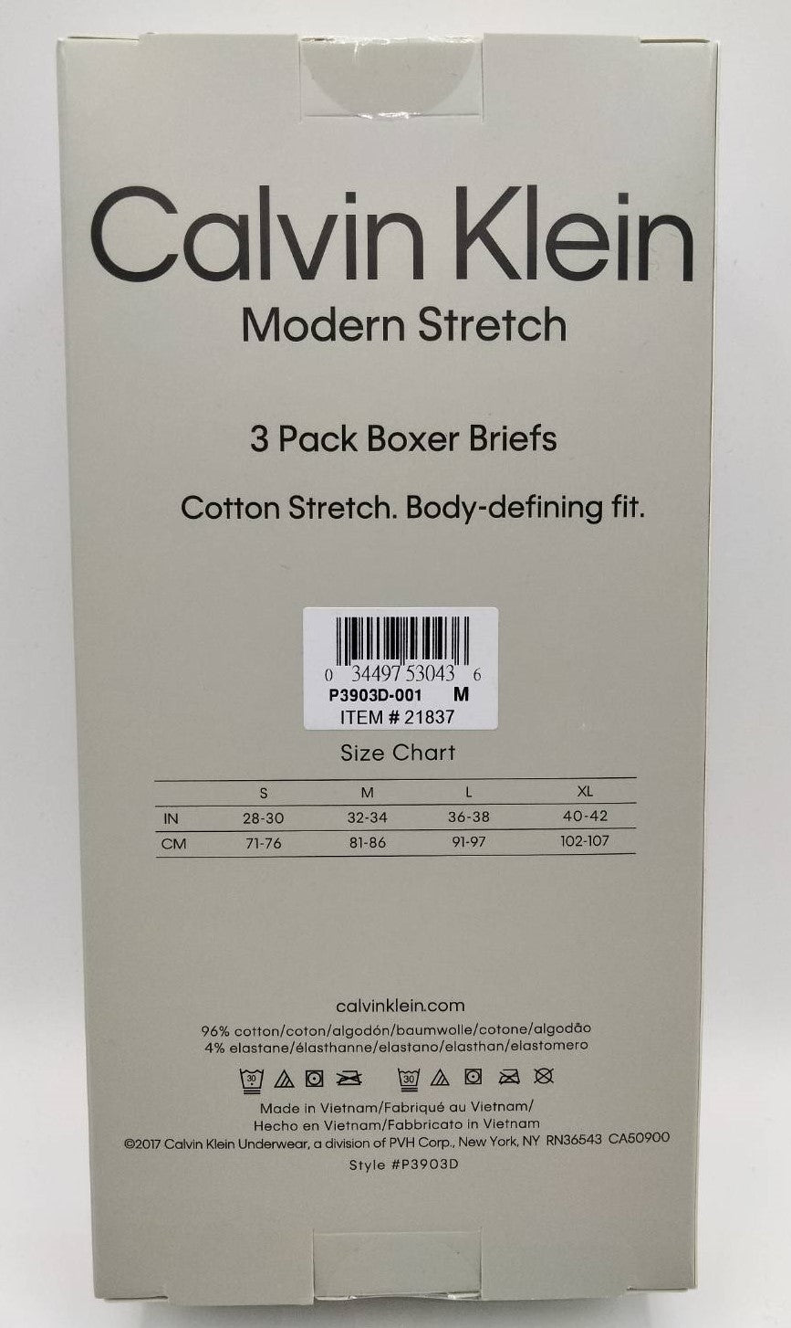 Calvin Klein(カルバンクライン)  ストレッチボクサー ブラック メンズ下着 2枚セット