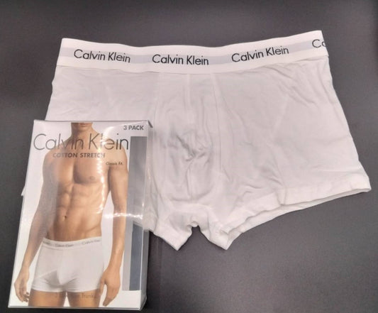 Calvin Klein(カルバンクライン) ローライズ ボクサーパンツ  ホワイト Mサイズ 1枚 コットンストレッチ  U2664