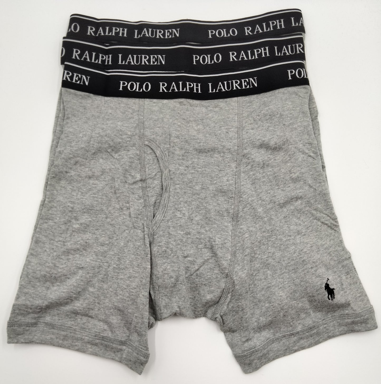 POLO RALPH LAUREN(ポロ ラルフローレン) ミドルボクサーパンツ Grey 3枚セット メンズ下着 NCBBP5