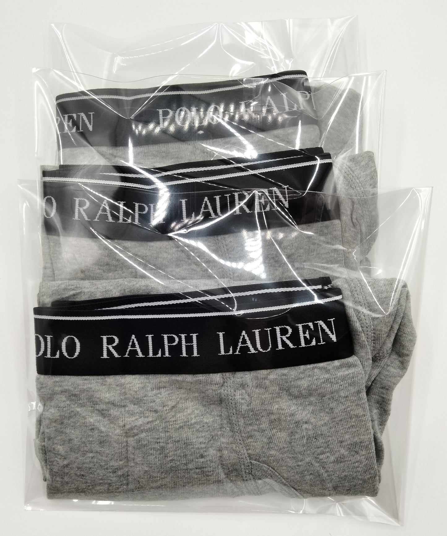 POLO RALPH LAUREN(ポロ ラルフローレン) ミドルボクサーパンツ Grey 3枚セット メンズ下着 NCBBP5