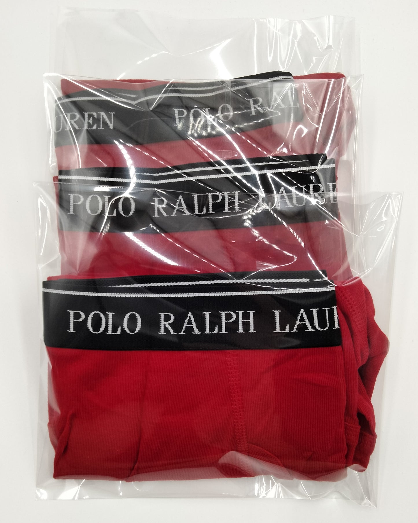 POLO RALPH LAUREN(ポロ ラルフローレン) ミドルボクサーパンツ Red 3枚セット メンズ下着 NCBBP5