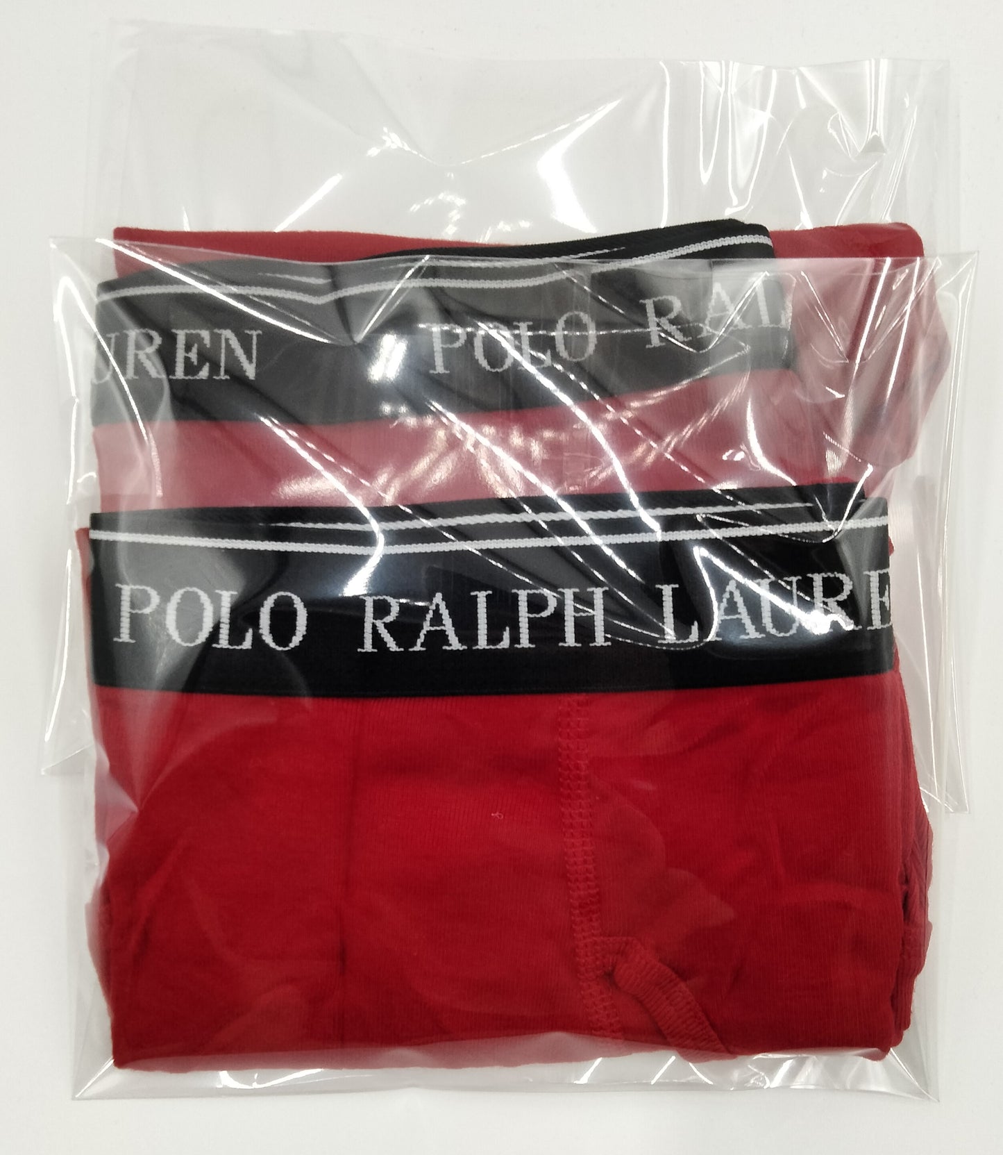 POLO RALPH LAUREN(ポロ ラルフローレン) ミドルボクサーパンツ Red 2枚セット メンズ下着 NCBBP5