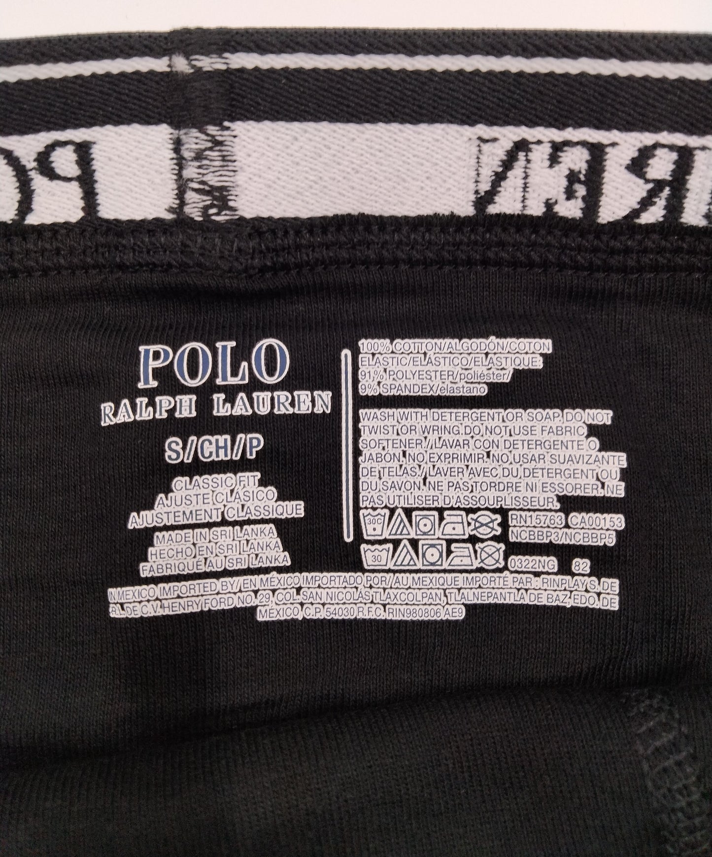 POLO RALPH LAUREN(ポロ ラルフローレン) ミドルボクサーパンツ Black 1枚 メンズ下着 NCBBP5