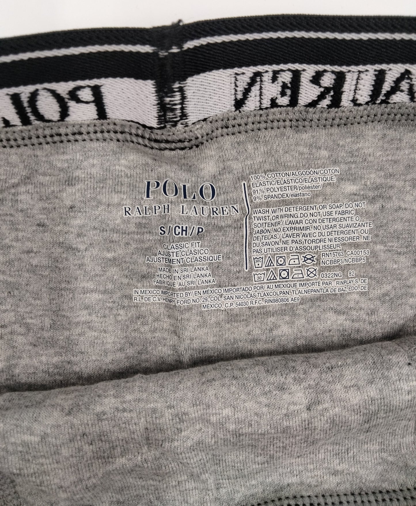 POLO RALPH LAUREN(ポロ ラルフローレン) ミドルボクサーパンツ Grey 3枚セット メンズ下着 NCBBP5